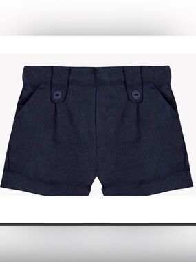 Tartine et Chocolat Shorts Ceremonie 2T Navy Blue Cotton Formal